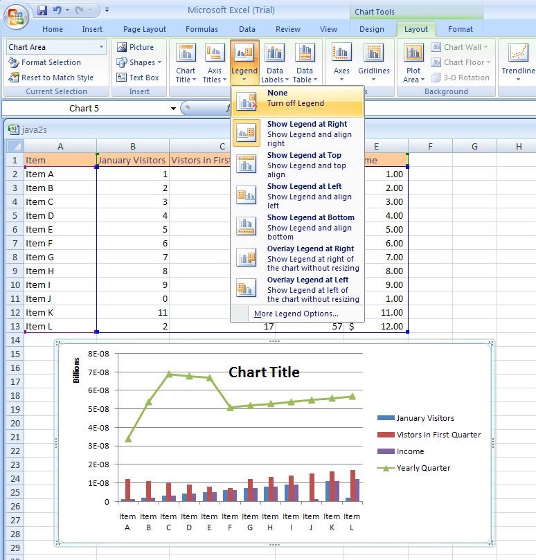 Excel Change The Chart Legend